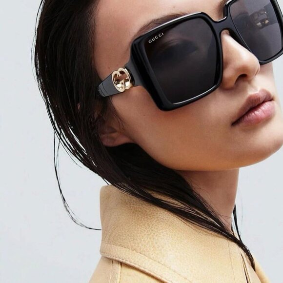 Exclusive Sale! Gucci GG1692S 001 Sunglasses - Black Frame, Grey Lenses main image 11